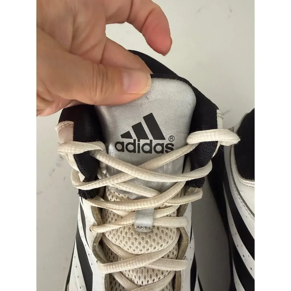 Adidas Isolation 2 basketball shoes white/ black sz 10 men’s athletic sporting